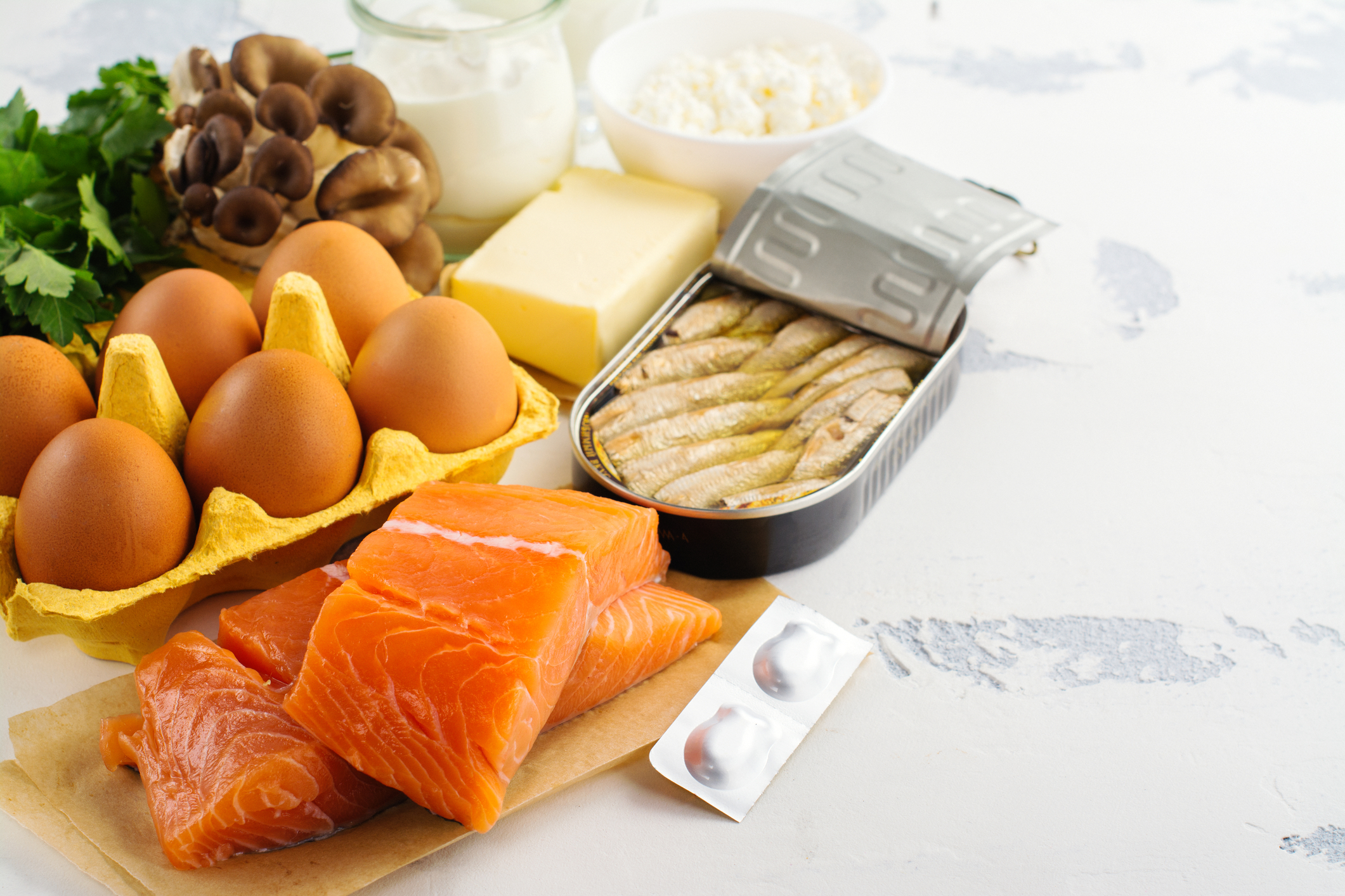 Sources of vitamin D for humans